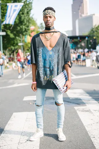 Made In America Attendee - Street style from Made In America 2016 in Philadelphia.&nbsp;(Photo: Brent Luvaas/BET)&nbsp;