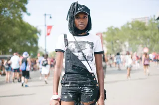 Made in America Attendee - Street style from Made In America 2016 in Philadelphia.&nbsp;(Photo: Brent Luvaas/BET)&nbsp;