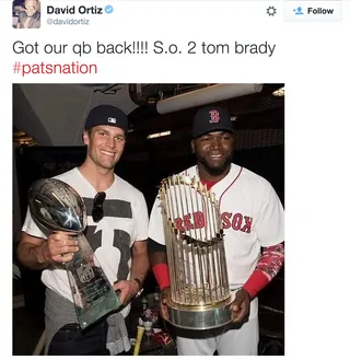 David Ortiz @davidortiz - The longtime Boston Red Sox slugger was more than pleased with Thursday's decision.(Photo: David Ortiz via Twitter)