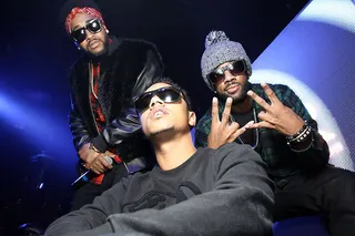 Boyz Night&nbsp; - Omarion&nbsp;and&nbsp;Lil Fizz celebrate Grammy Weekend at Greystone Manor with Hennessy during the brand's Grammy Weekend Takeover.&nbsp;(Photo: Lazo via PMG Media Group)&nbsp;