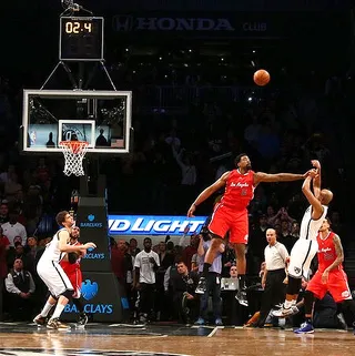 Game Winner - Jarrett Jack&nbsp;over the outstretched arm of&nbsp;DeAndre Jordan to win it for the&nbsp;Brooklyn Nets. A thing of beauty!(Photo: Brooklyn Nets via Instagram)