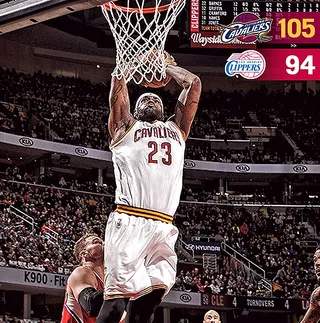 Bow Down to King James - Make it 12 in a row for&nbsp;LeBron James&nbsp;and the&nbsp;Cleveland Cavaliers. And to think...the Cavs built their winning streak after falling under .500 back on Jan. 13. Slam dunk that criticism.(Photo: Cleveland Cavs via Instagram)