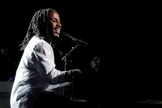D Smoke demonstrates his prowess as a multi-instrumentalist and performer. - (Photo by Paras Griffin/Getty Images for BET)