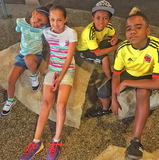 Game, @losangelesconfidential - Game schooled everyone on how he keeps it reality real."#FathersDay for me is simply kickin it with my minions. Understand this is MY LIFE. I don't really give a s**t about too much else. 💯 Sidebar: [Got Cali ponytail poppin too] 😉"(Photo: The Game via Instagram)