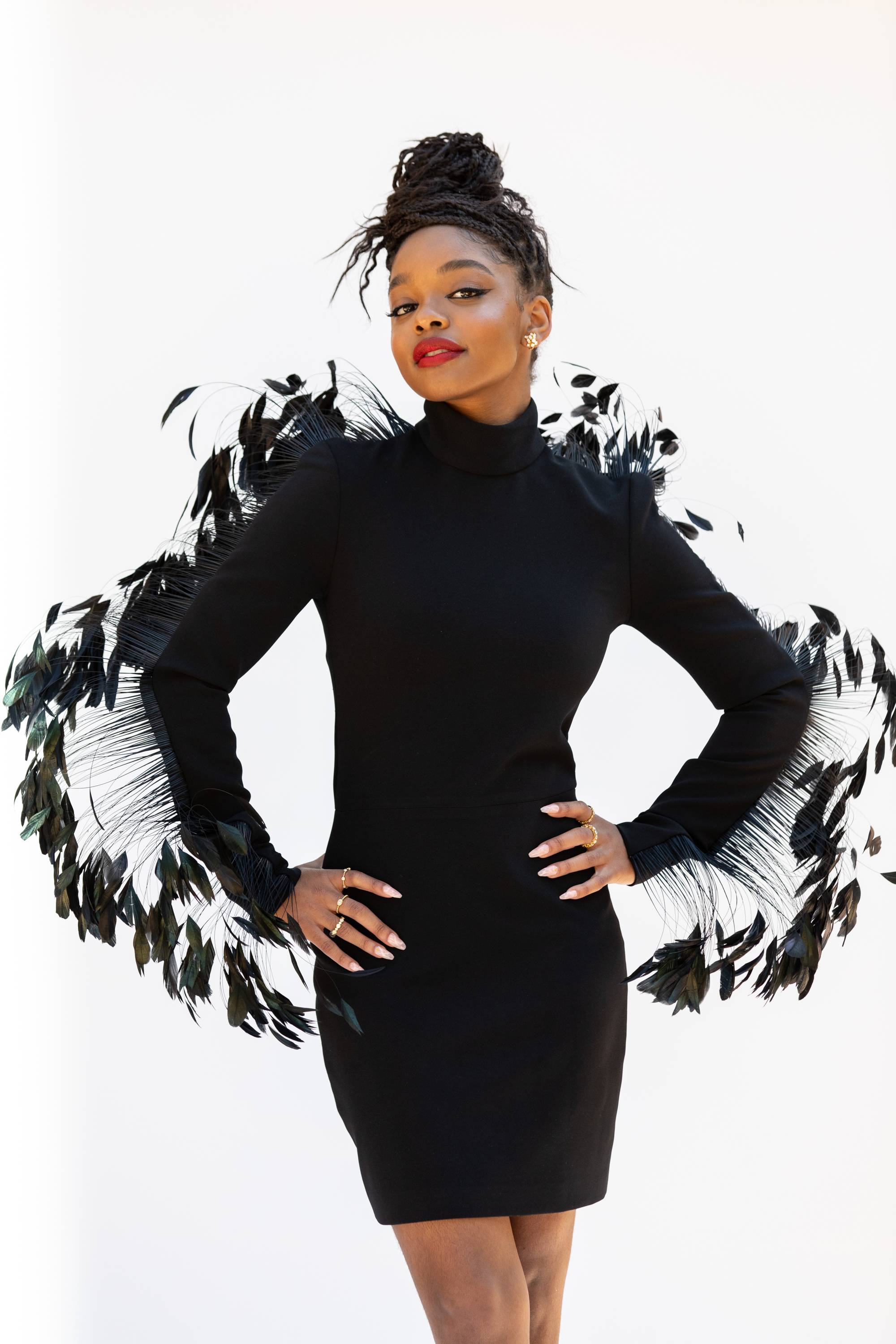 LOS ANGELES, CALIFORNIA - MARCH 27:  Marsai Martin gets ready for the 52nd NAACP Image Awards Virtual Experience on March 27, 2021 in Los Angeles, California. The week-long virtual experience kicked off on March 22. (Photo by Jennifer Johnson via Getty Images)