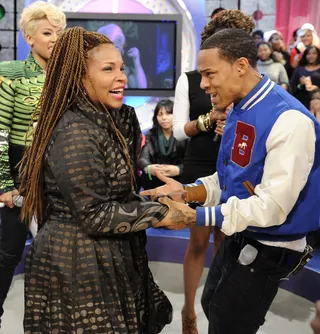 Shad Moss - We're pretty sure it was love at first sight when Shad met Free. The rapper was only 13 trying to mack to Free; this may be the reason why's he's Mr. 106.   (photo: John Ricard / BET).