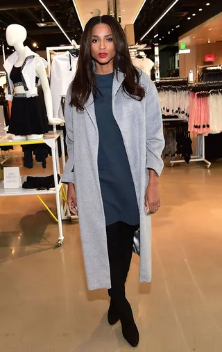 Chic of the Week - Ciara arrives to the Topshop Atlanta store in Lenox Square mall to meet and greet fans in her hometown.(Photo: Paras Griffin/Getty Images for Topshop)