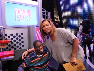 The Queen Connects With Atiba Clarke - (Photo: Bennett Raglin/BET/Getty Images for BET)