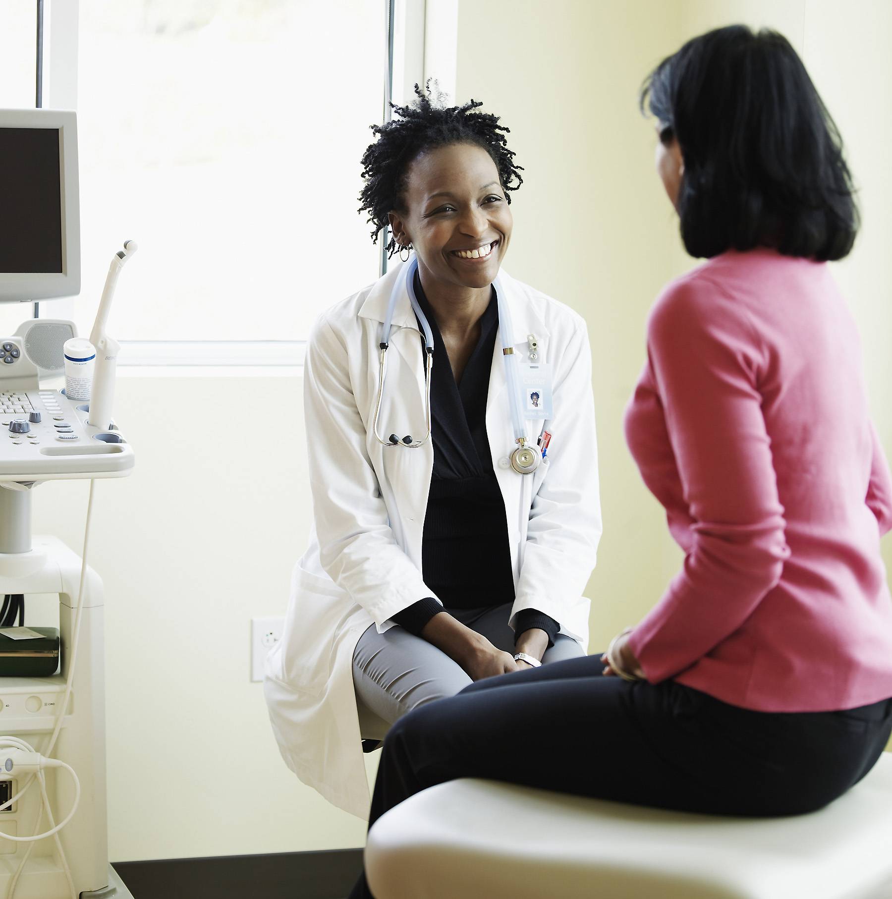 woman visiting female doctor