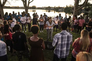 Friends and family gather to celebrate the life of Markeis McGlockton. - (Photo: Nathan Bolster/BET)