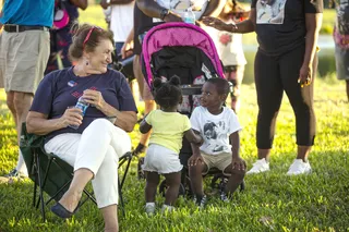 Markeis McGlockton's life is honored during a memorial with his friends and family. - (Photo: Nathan Bolster/BET)