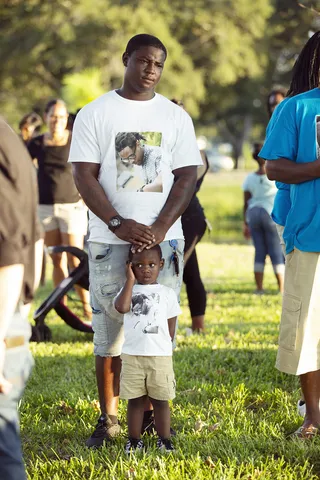 Family and friends gather to honor the life of Markeis McGlockton. - (Photo: Nathan Bolster/BET)