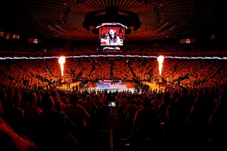 Oracle Arena (Golden State) - Bay Area stand up!&nbsp;Golden State Warriors&nbsp;fans in Oakland are one of the most loyal followings that the NBA has. Of course the league champion Warriors give Oracle Arena plenty of reason to go dumb!&nbsp;(Photo: Ezra Shaw/Getty Images)
