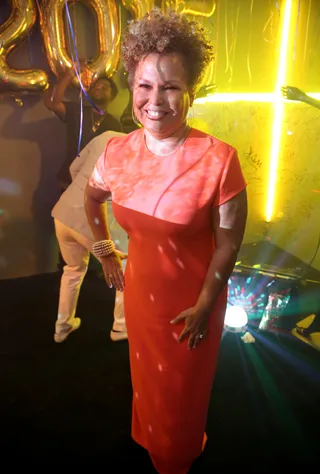 Chairman and CEO of BET Networks Debra L. Lee Lights Up the Instacarpet - (Photo: Johnny Nunez / BET)