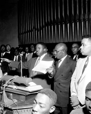 Unity for the Cause - The MIA campaign was supported by collecting money at meetings and from civil rights organizations around the country. The NAACP also helped in bringing legal action against the city for its bus segregation laws. Carpools were formed to take individuals to their destinations.(Photo: Bettmann/Corbis)