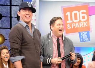 Funny - Channing Tatum and Jonah Hill (Photo: Dane Delaney / BET)