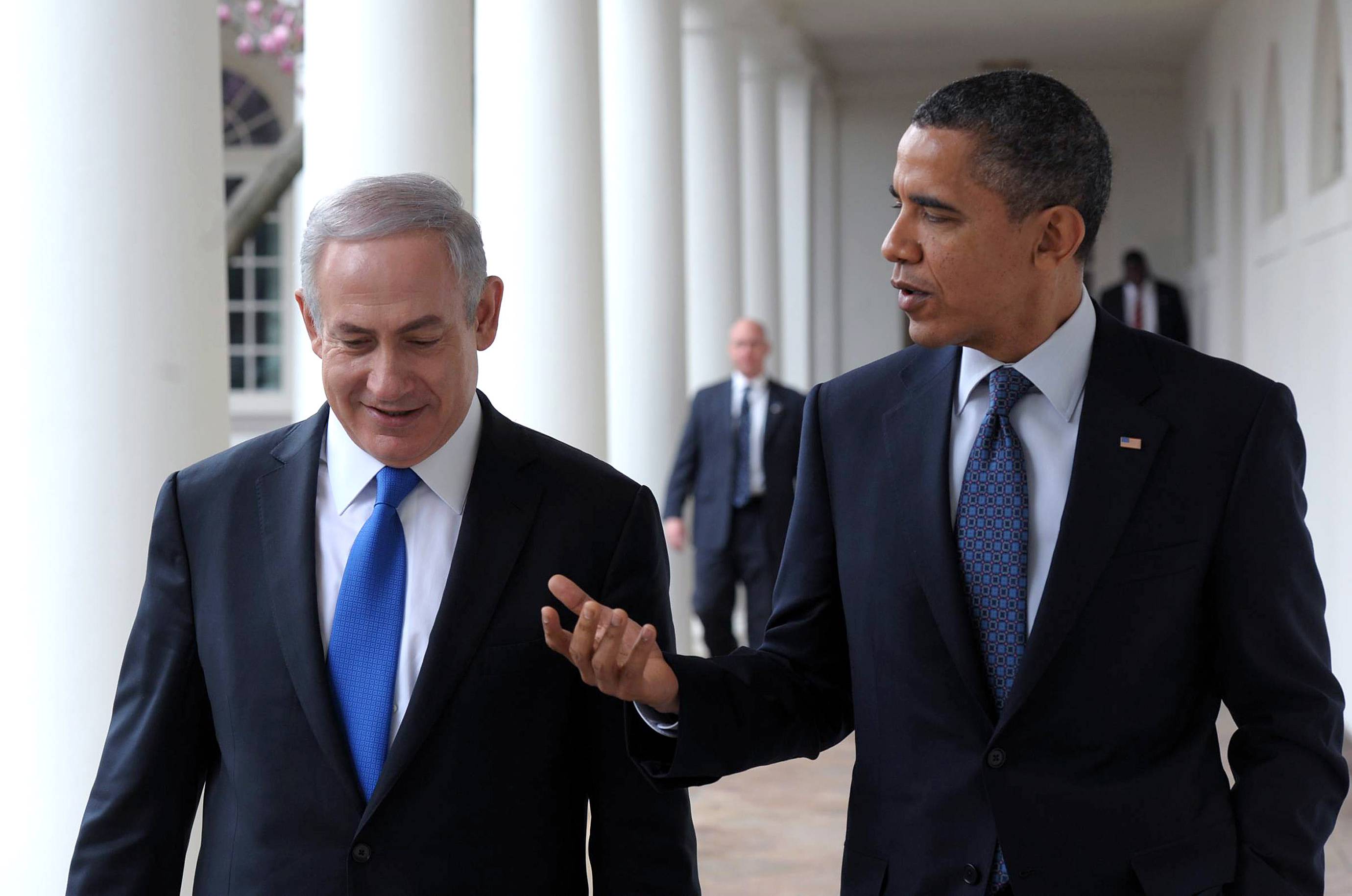 President Obama and Israeli Prime Minister Benjamin Netanyahu Discuss Iran - President Barack Obama and Israel's Prime Minister Benjamin Netanyahu met at the White House Monday to have a critical chat about Iran, who Israel fears is developing nuclear weapons.&quot;The United States will always have Israel's back,&quot; Obama said during a speech Sunday.(Photo: Amos Ben Gershom/GPO via Getty Images)