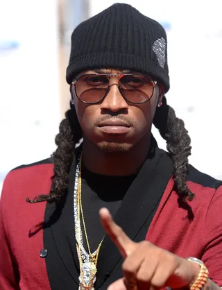 'Blood on the Money' - Crack and cocaine residue may still be on Future's paper but there are no apologies as he still counts up.(Photo: Jason Merritt/Getty Images For BET)