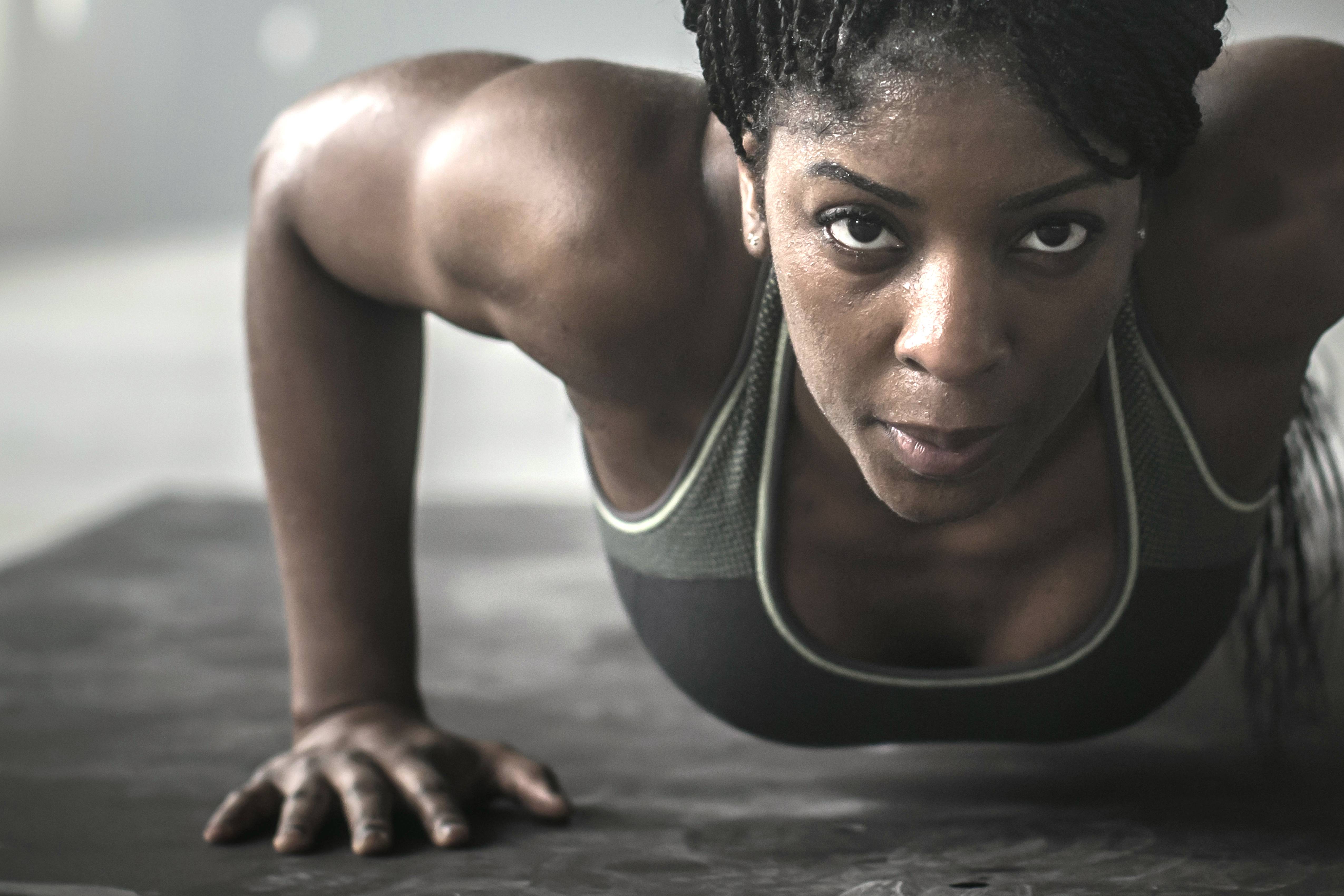 woman working out