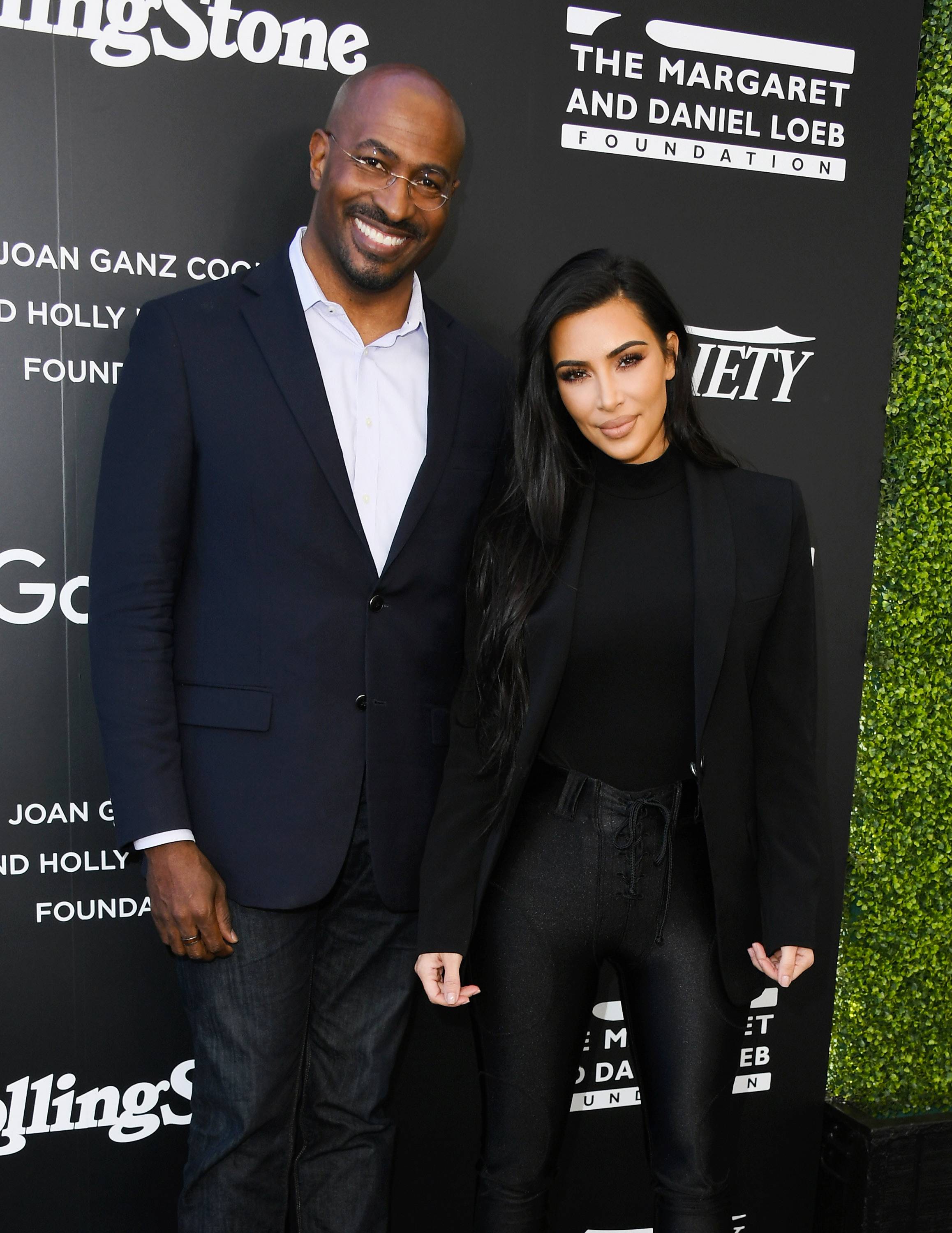 WEST HOLLYWOOD, CA - NOVEMBER 14:  Van Jones and Kim Kardashian attend Variety And Rolling Stone Co-Host 1st Annual Criminal Justice Reform Summit at 1 Hotel West Hollywood on November 14, 2018 in West Hollywood, California.  (Photo by Jon Kopaloff/Getty Images,)