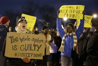 St. Louis - Protesters block streets in St. Louis. (Photo: AP Photo/Jeff Roberson)