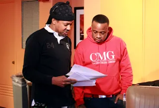 Check the Script - Yo Gotti backstage at 106 &amp; Park. (photo by: Slim)