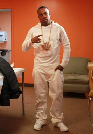 Cop My Album - Yo Gotti on set at 106 &amp; Park. (photo by: Slim)