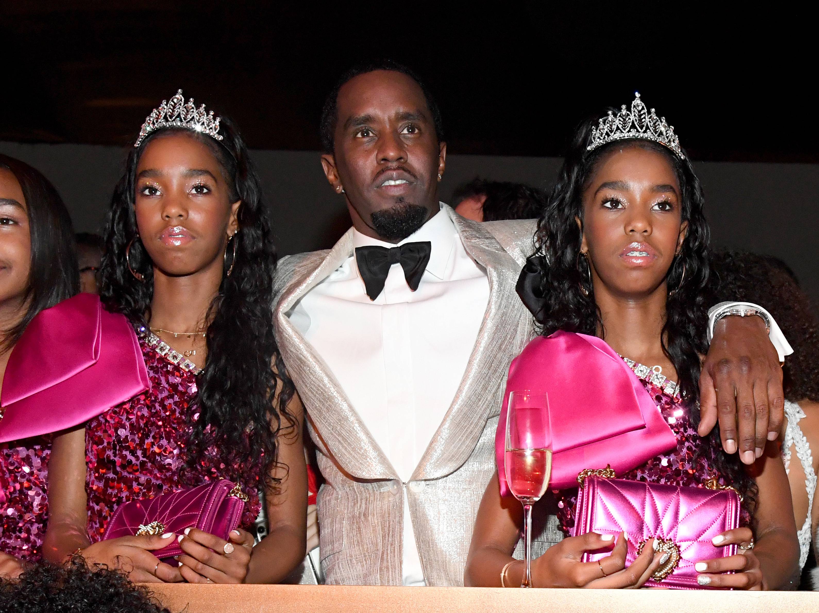 kim kardashian dress at p diddy party Sean 'Diddy' Combs' twin daughters attend star-studded Christmas party with Kim  Kardashian, Kathy Hilton and more