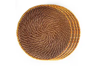 S/4 Beaded Place Mats - This fun set of place mats will add a touch of artful texture to the table and also make for easy clean up. (Photo: One Kings Lane)