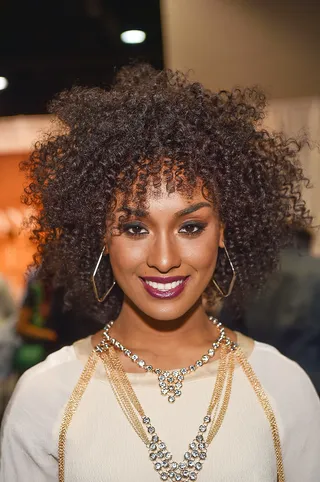 Curls Be Poppin’ - This beauty reps hard for the curly girls in ATL. Beautiful.  (Photo: Paras Griffin/Getty Images for BET)