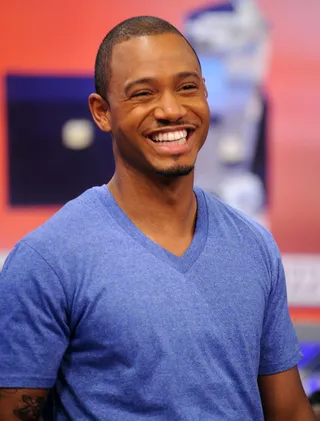 Genuine Enthusiasm - Terrence J is elated to see Ebanks as she enters the stage. Let's see how well these two work together!(Photo: Fernando Leon/BET/PictureGroup)