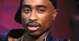 Tupac Shakur in scenes from his film Resurrection