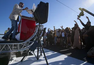 Up first - DJ M-Squared (Photo: Moses Mitchell/BET)