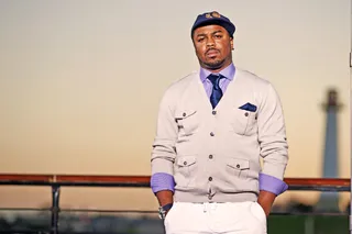 Time for the challenge. - Just Blaze warns the DJs that they better bring it. Two people will be eliminated tonight. (Photo: Moses Mitchell/BET)