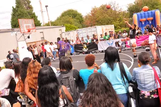 Clark Atlanta University - 3-Point Shootout competition.(Photo: Freddy O for BET.com)