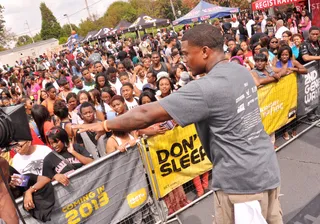 Clark Atlanta University - Host Herkules gets the crowd ready.(Photo: Freddy O for BET.com)