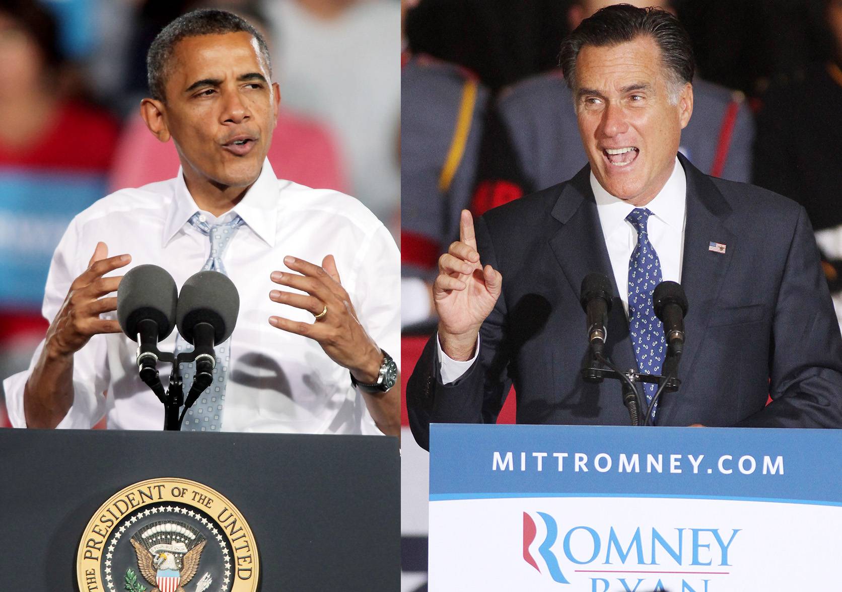 Barack Obama, Mitt Romney