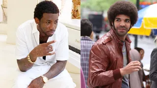 They both have grown out their hair at one time. - Looking like actors in between roles or actors prepping for roles. Doesn't matter. They look good.(Photos from left: Gucci Mane via Instagram, Jose Perez/Splash News)&nbsp;