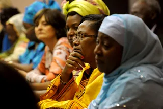 Ladies First - The RAND Africa First Ladies Initiative brought together 10 spouses of leaders from African countries to discuss how to become better change agents and raise the profile of women and girls in their respective countries. ­—Naeesa Aziz&nbsp;(Photo: Courtesy Diane Bondareff/Rand.org)