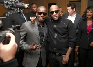 A-Town to H-Town - Young Jeezy hosts the NBA All-Star Welcome Party at the Bentley Post Oak Dealership in Houston. (Photo: &nbsp; Danny Bollinger/WireImage)