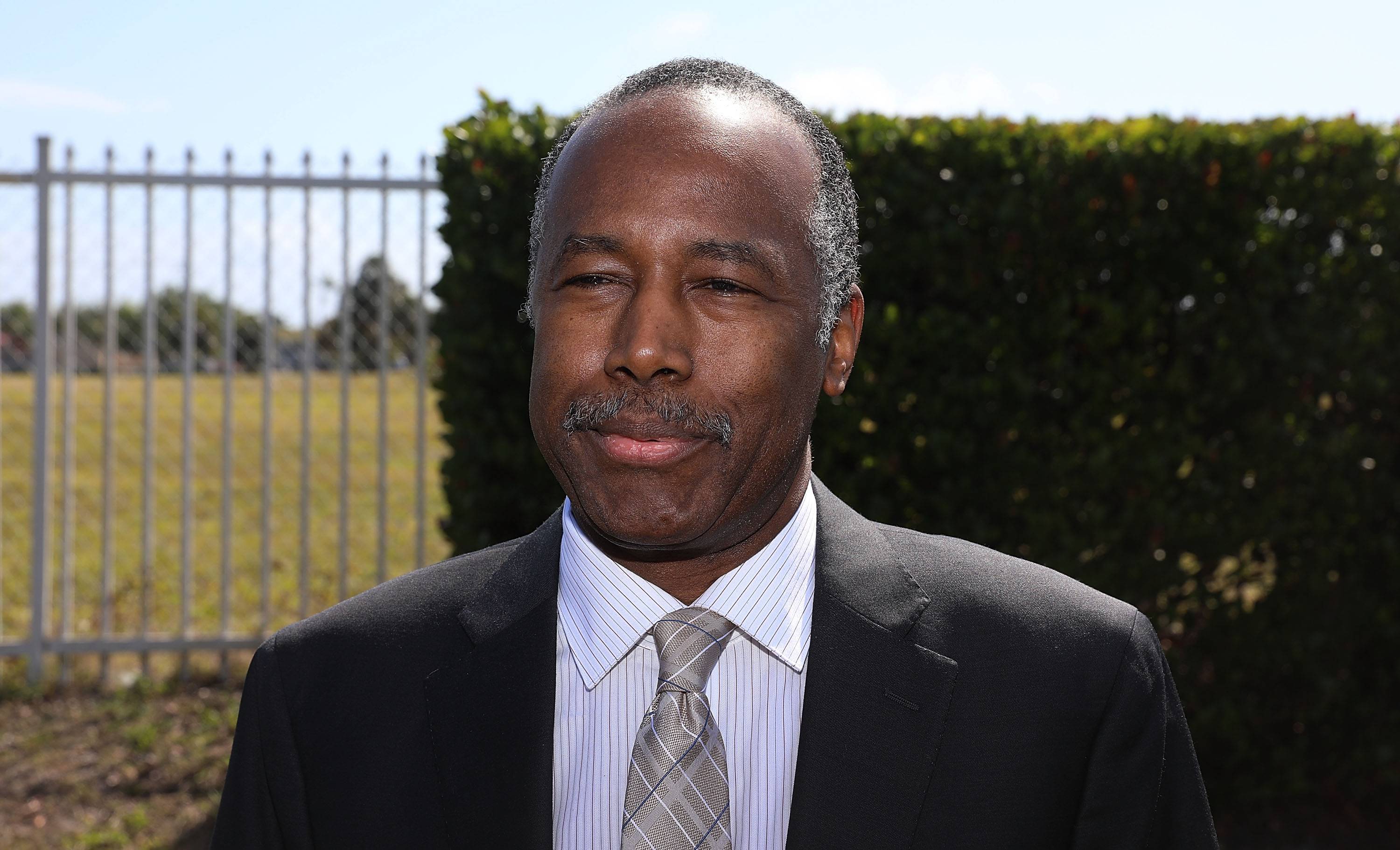 POMPANO BEACH, FL - MARCH 24:  Secretary Ben Carson attends An Afternoon With Habitat for Humanity on March 24, 2017 in Pompano Beach, Florida.  (Photo by Aaron Davidson/Getty Images for Habitat for Humanity of Broward)