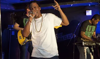 Curren$y - Curren$y performing at BET's Music Matters Showcase. May 2011. (Photo: J. Shotti)