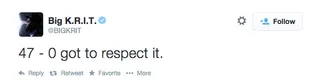 Big K.R.I.T. @BIGKRIT - (Photo: Big Krit via Twitter)