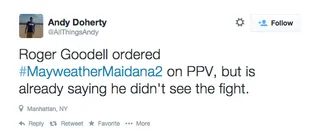 Andy Doherty @AllThingsAndy - (Photo: Andy Doherty via Twitter)