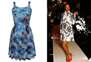 Ali Ro Geo-Print A-Line Dress - This far-out frock oozes psychedelic '70s style just like this groovy marble dress from Dom Streater’s show.&nbsp; (Photos from left: ALI RO, Courtesy of Dom Streater)