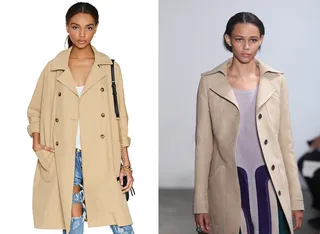 Nasty Gal Rain Check Trench - The fact that fashion-forward designer Derek Lam included a reinterpreted camel trench coat in his show proves just how timeless the classic outerwear truly is. And how chic would this Nasty Gal number look paired with a clean, white blouse, your favorite cigarette jeans and a colorful beret? Very.
