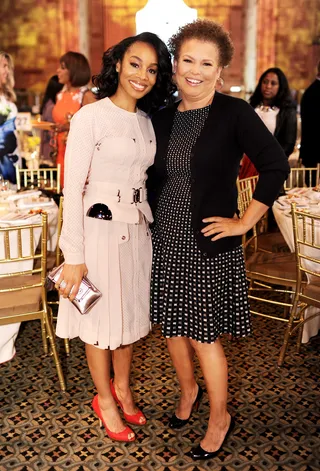 POW Wow - Debra Lee and Anika Noni Rose attend Variety's &quot;Power Of Women: New York&quot; event presented by FYI at Cipriani 42nd Street in New York City. (Photo: Dimitrios Kambouris/Getty Images for Variety)