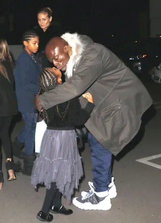A Family Affair - Exes Heidi Klum and Seal reunite for a Christmas Eve dinner at Matsuhisa in Beverly Hills with their children.(Photo: MHD, PacificCoastNews)