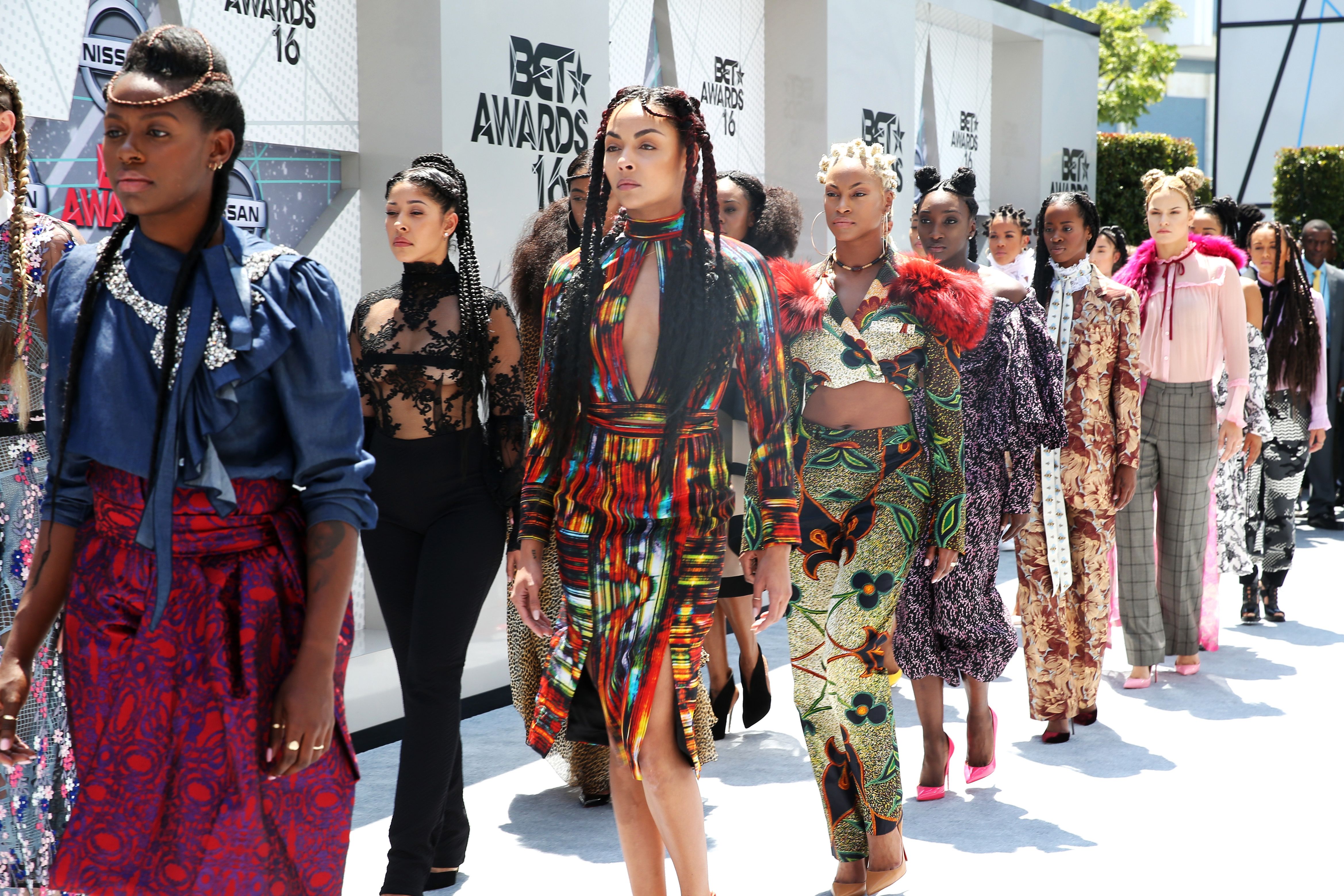 Slay - They move across the carpet in a parade of color.(Photo: Johnny Nunez/BET/Getty Images for BET)&nbsp;