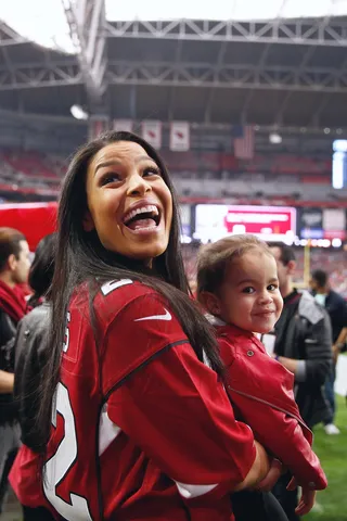 All Smiles - Jordin Sparks flashed that gorgeous smile while taking in the NFL game between the Green Bay Packers and Arizona Cardinals.(Photo: Christian Petersen/Getty Images)